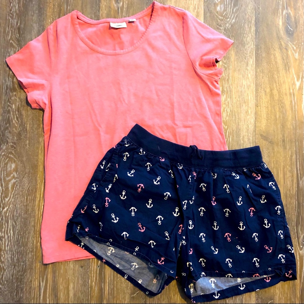 L.L. Bean anchor pajama set